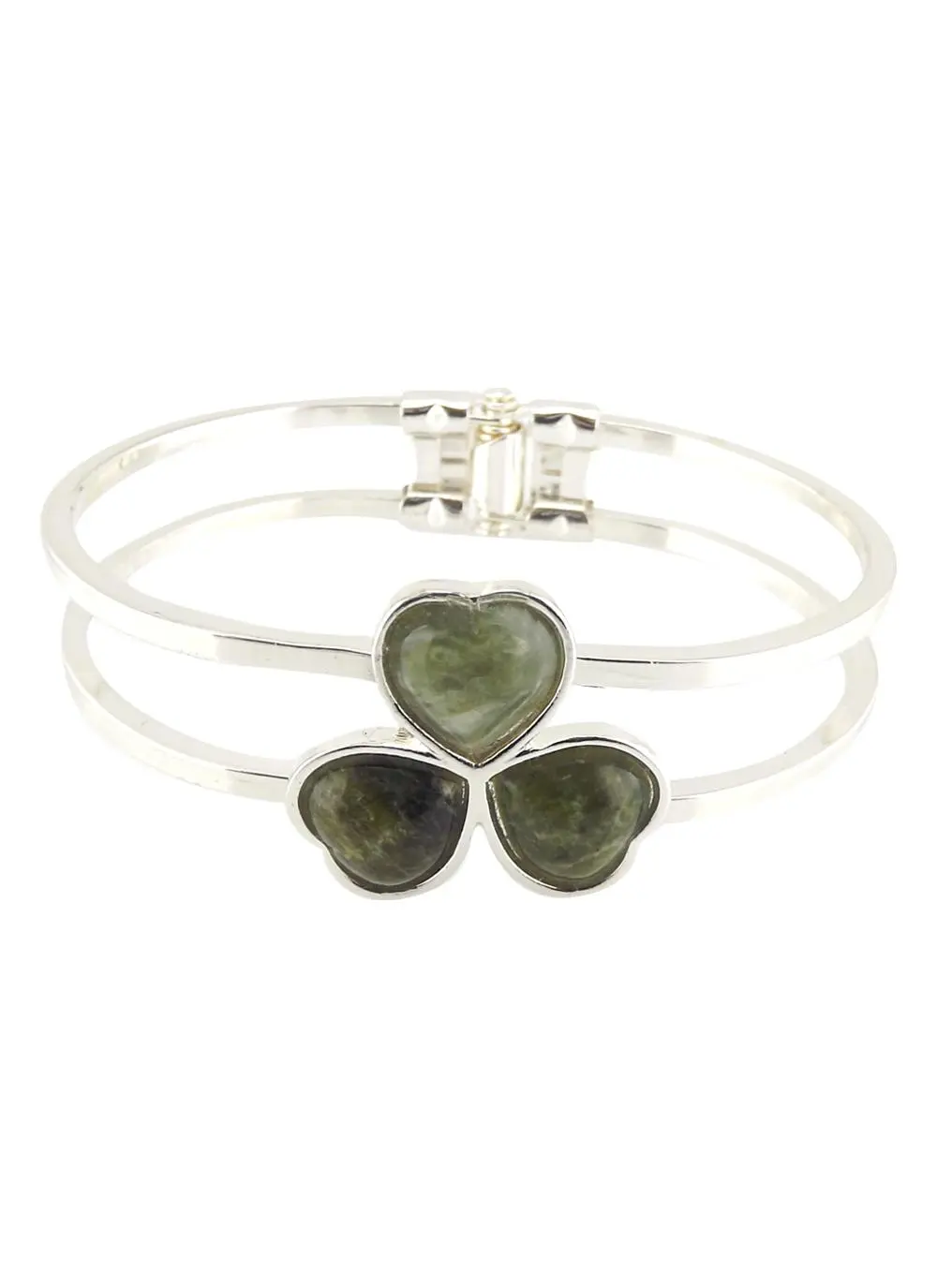 Connemara Marble Shamrock Bangle