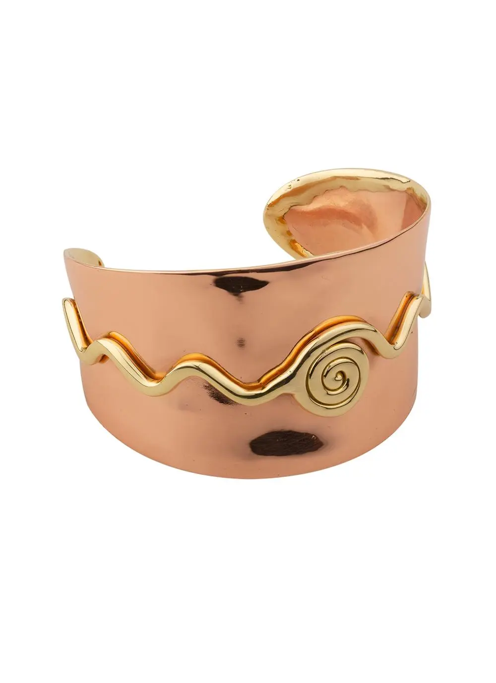 Copper Spiral Bangle