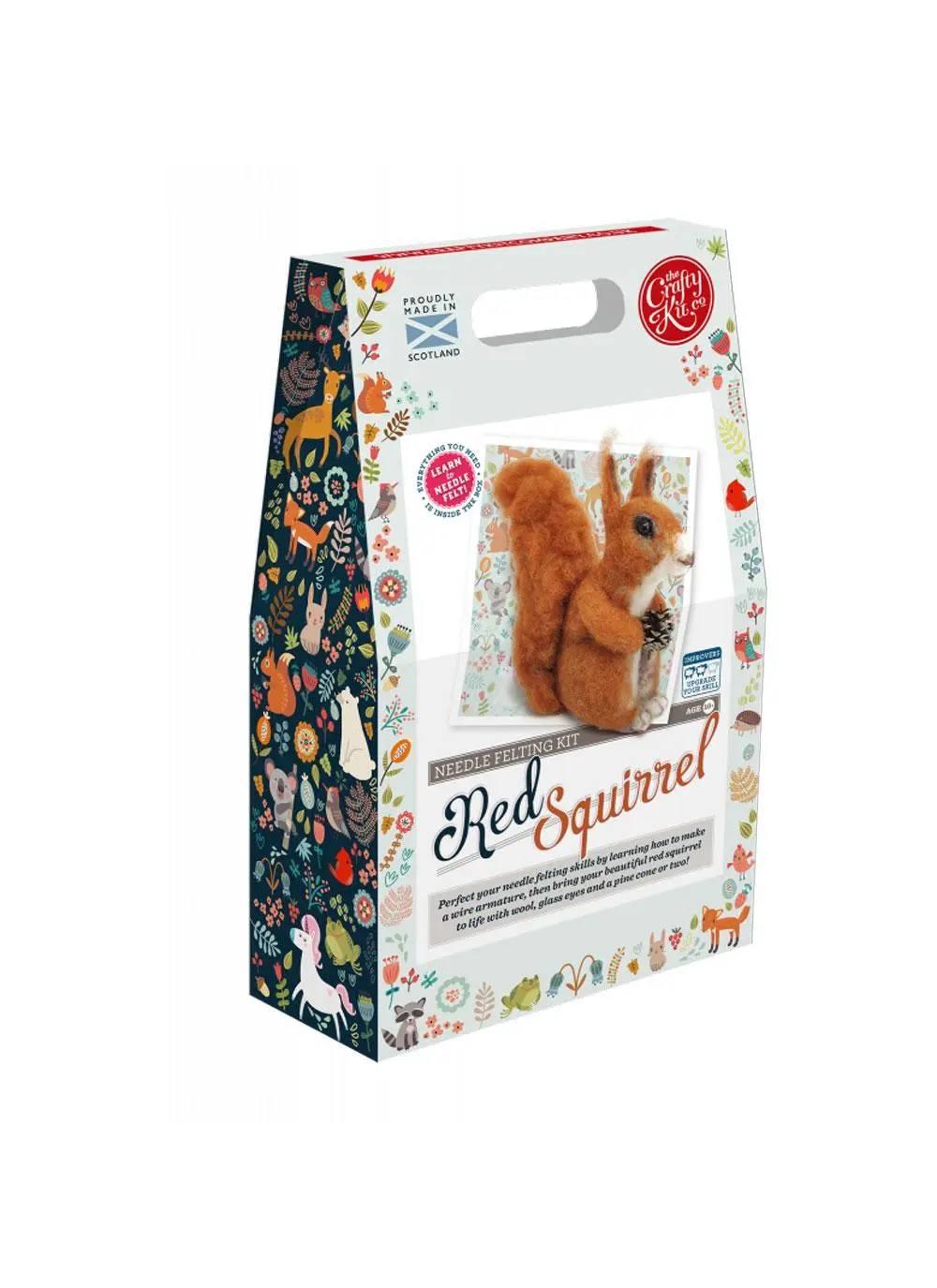 Red Squirrel Needle Felting Kit