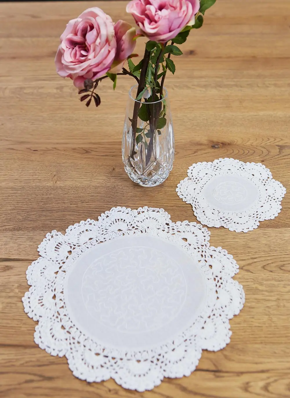 Crochet Edge Doily 6'' Set of 6