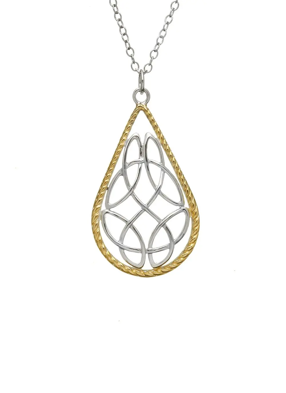 Double-sided Marcasite Celtic Knot Pendant