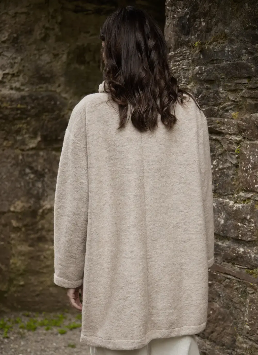 Ellie Side Button Collar Coatigan
