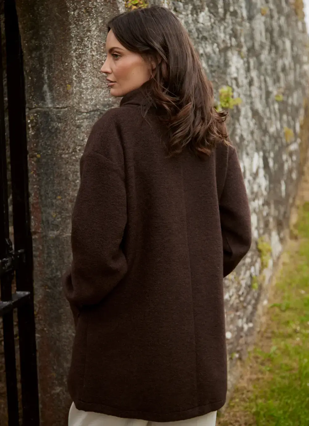 Ellie Side Button Collar Coatigan