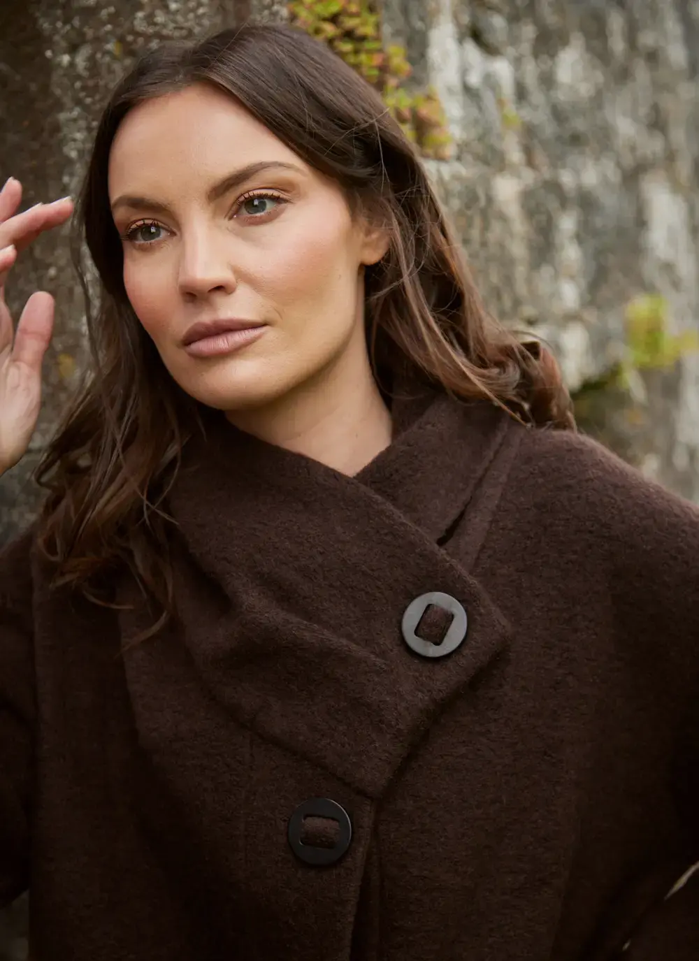 Ellie Side Button Collar Coatigan