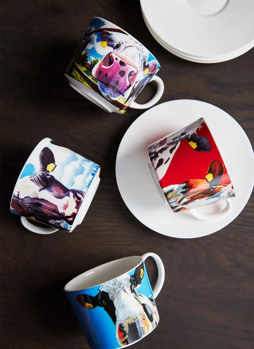Eoin O'Connor Cappuccino Mugs Set of 4