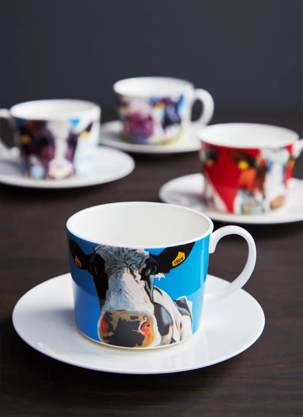 Eoin O'Connor Cappuccino Mugs Set of 4