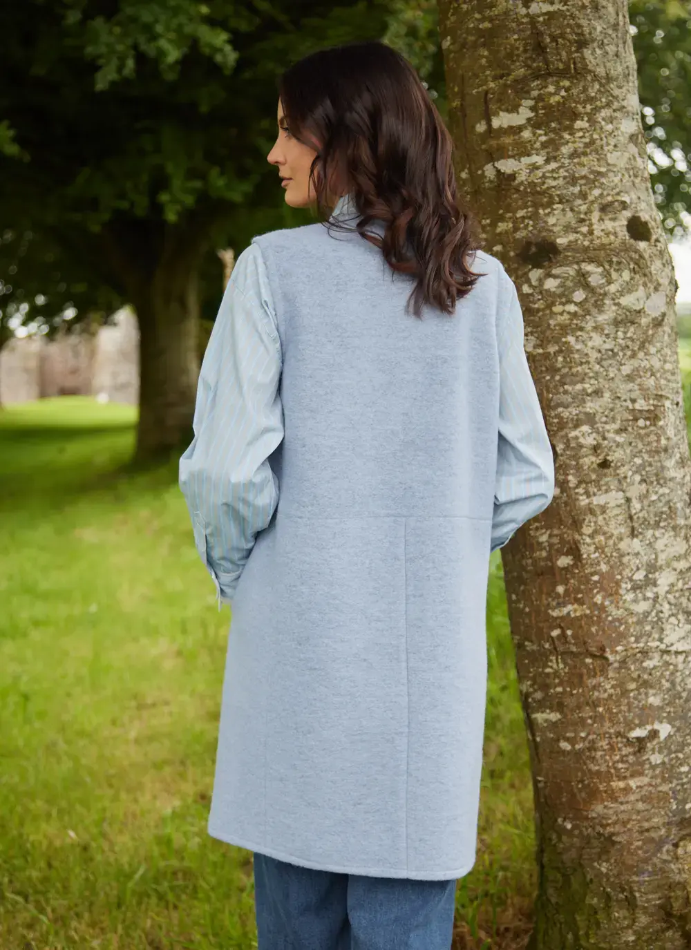 Eva Wool Long Gilet 