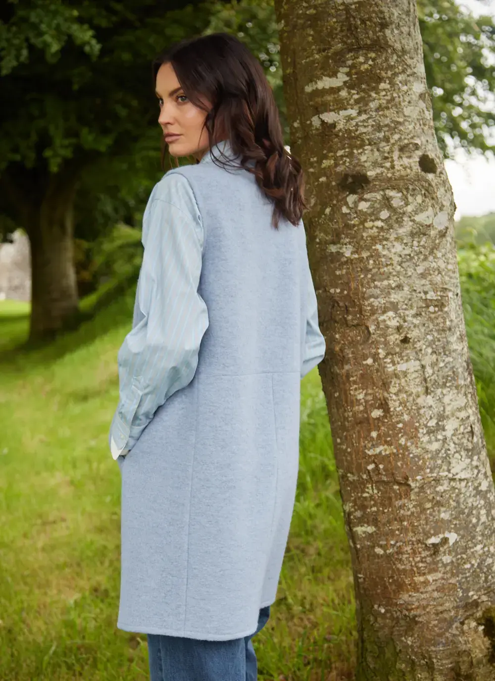 Eva Wool Long Gilet 