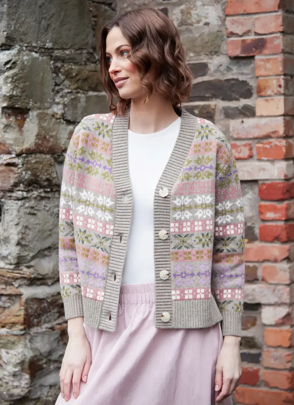 Fairisle V-Neck Cardigan
