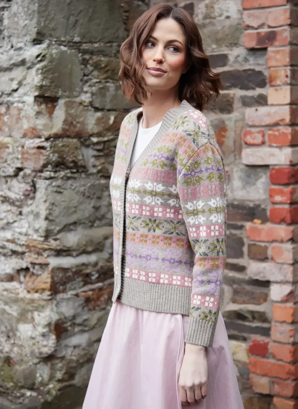 Fairisle V-Neck Cardigan