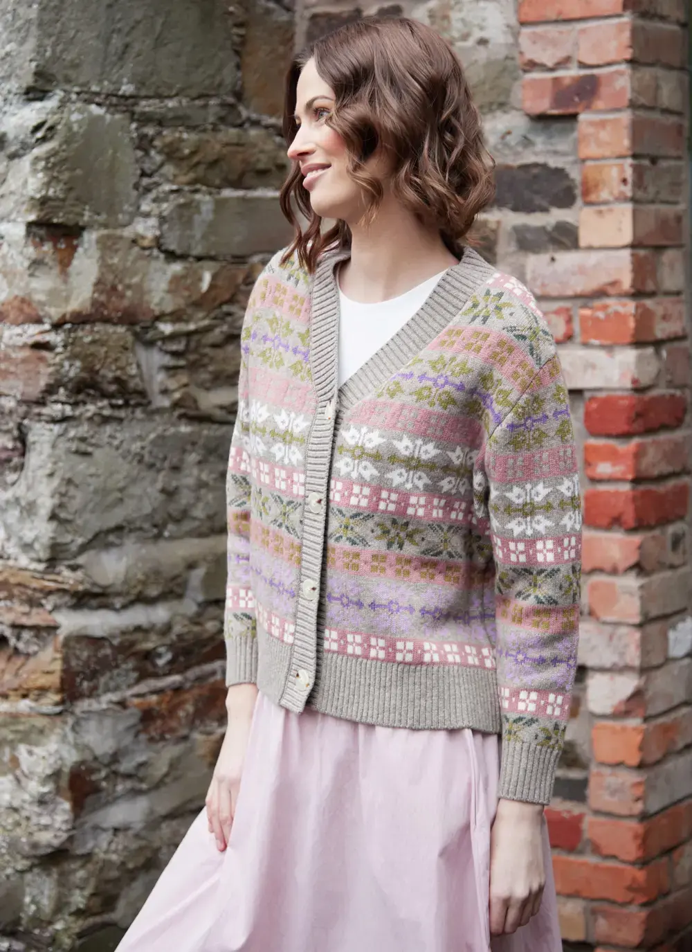 Fairisle V-Neck Cardigan