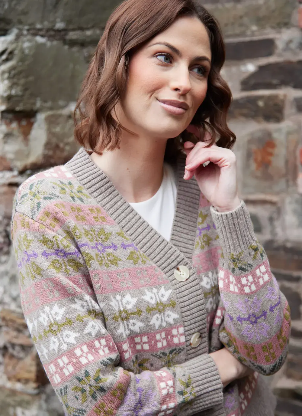 Fairisle V-Neck Cardigan