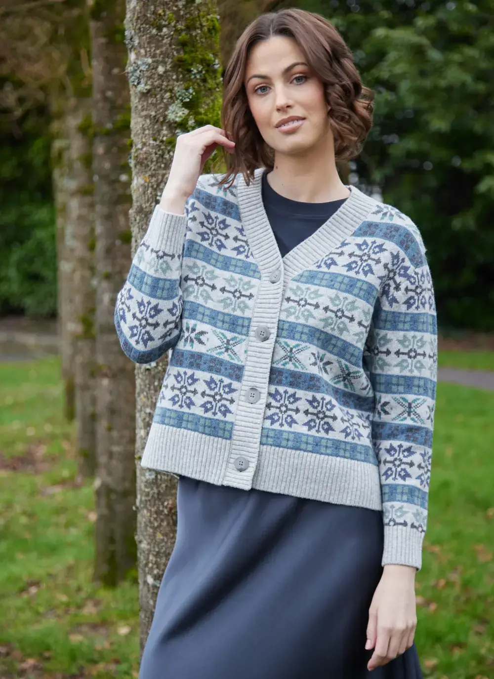 Fairisle V-Neck Cardigan