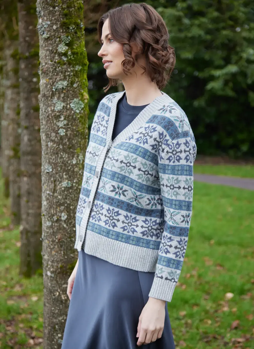 Fairisle V-Neck Cardigan
