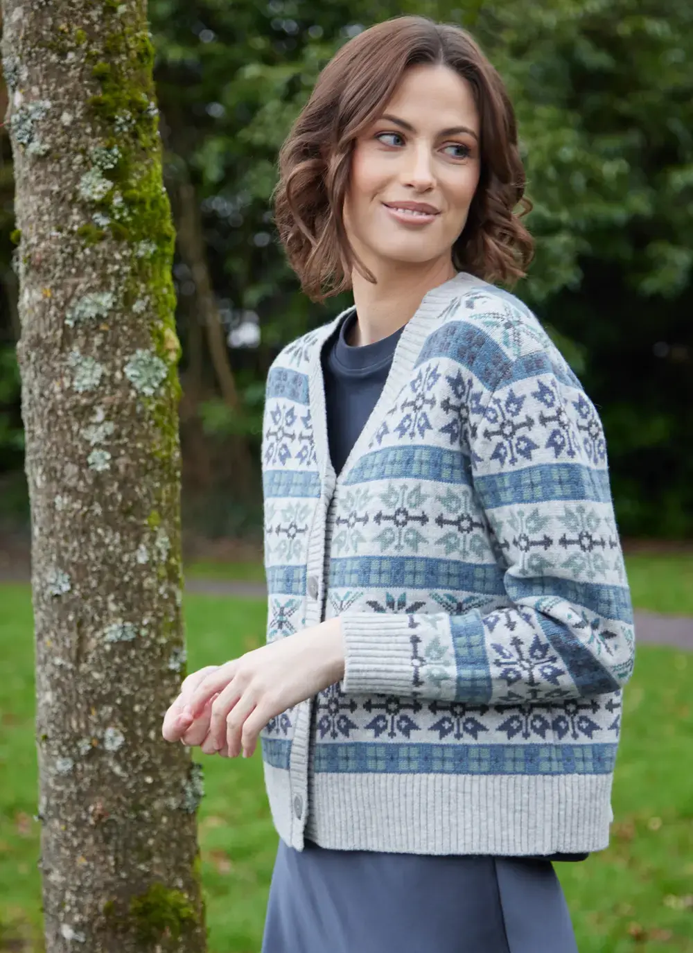 Fairisle V-Neck Cardigan