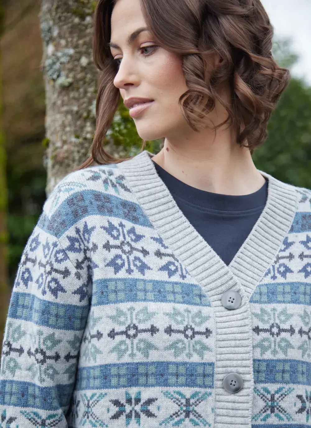Fairisle V-Neck Cardigan