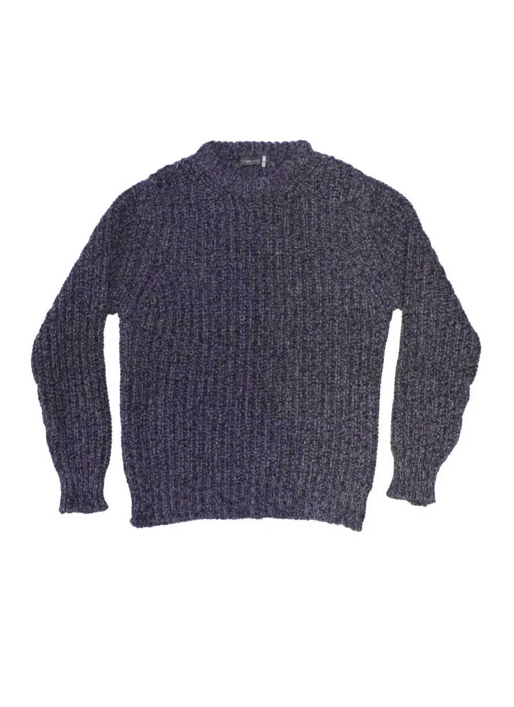 Fisherman Crew Neck Sweater Chunky Rib