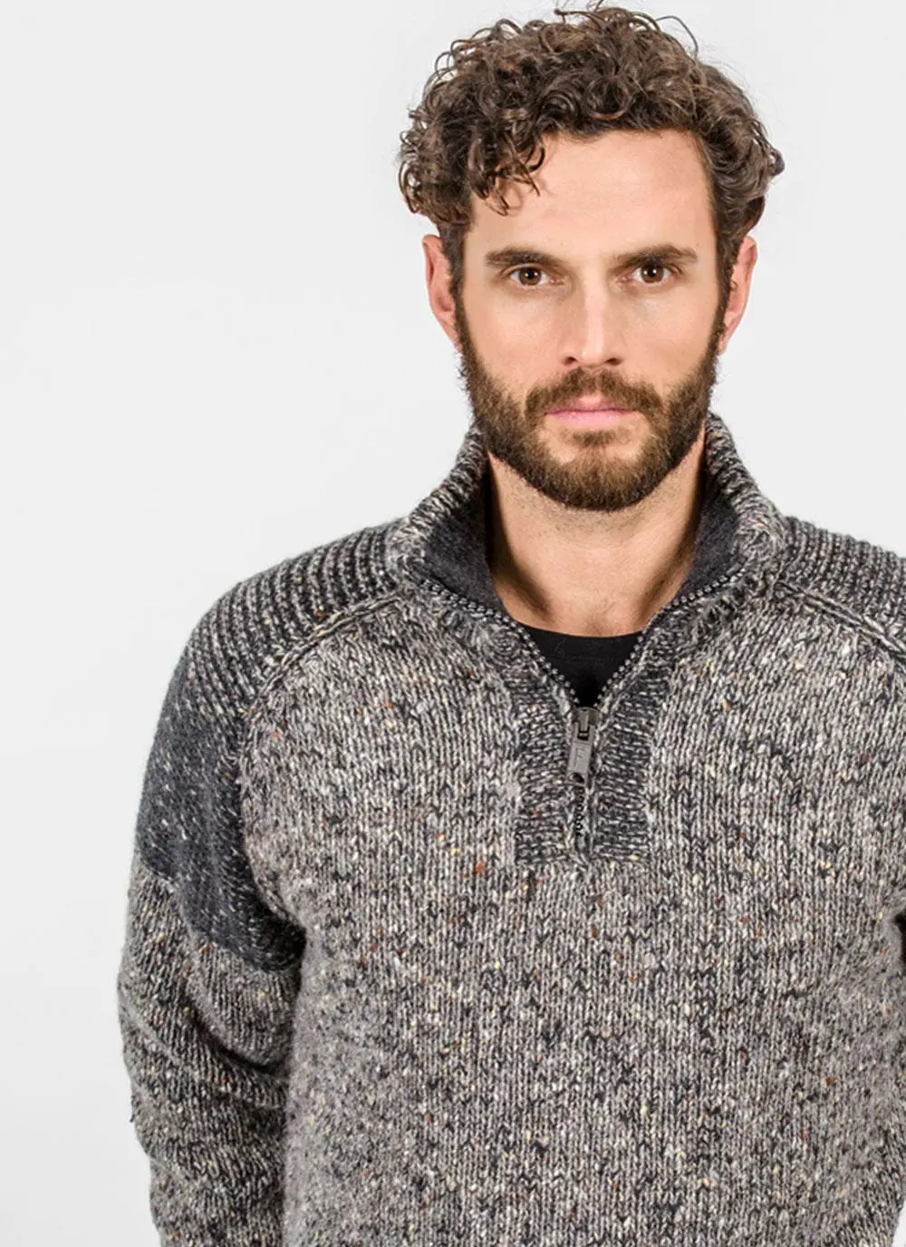 Fisherman Half-Zip Raglan Sweater
