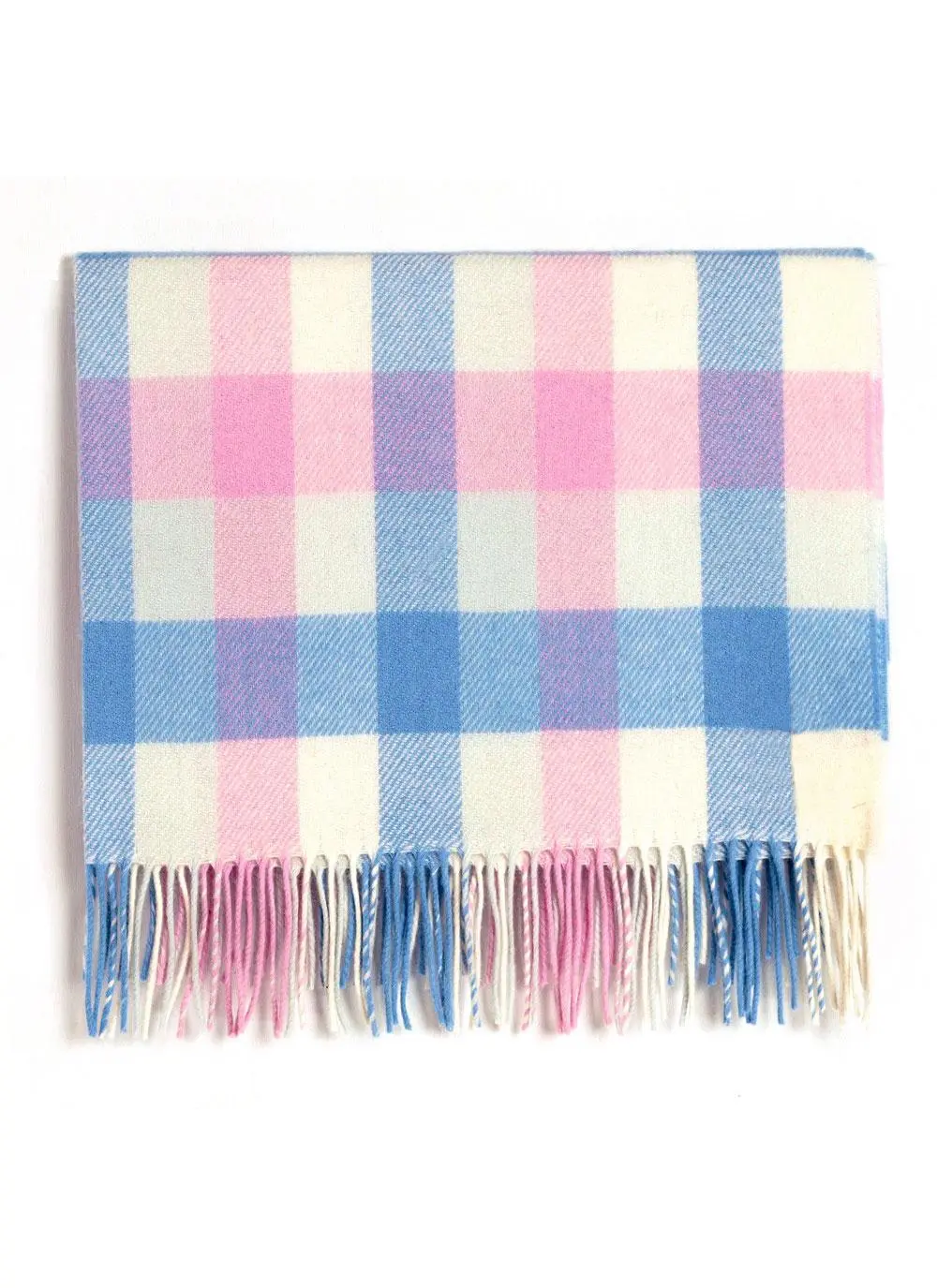 Baby Check Lambswool Wrap