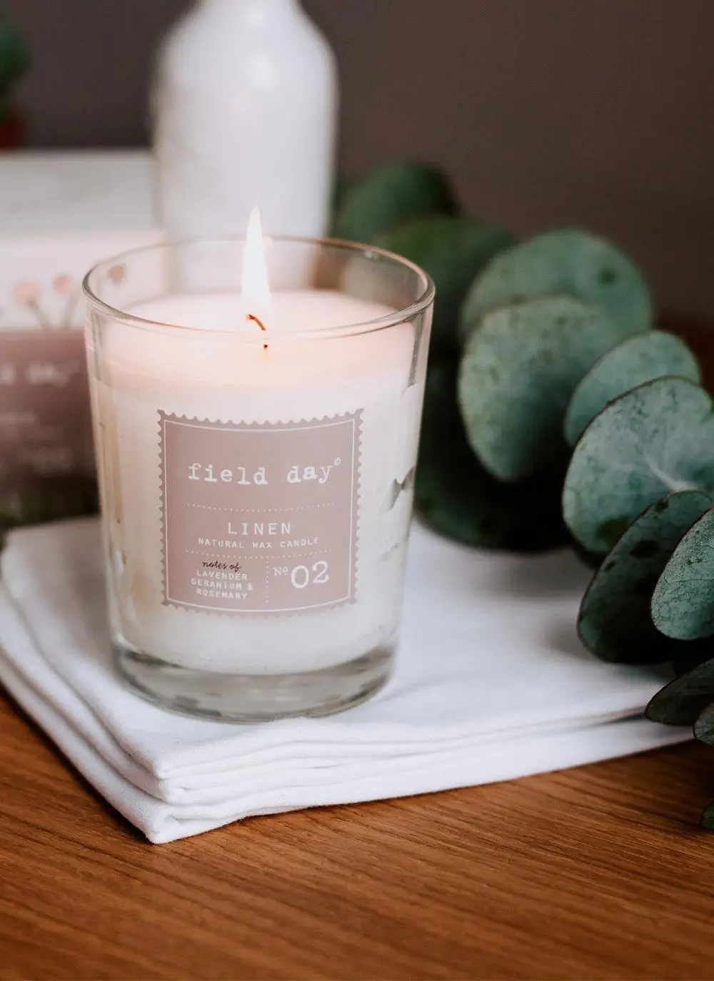 Linen Votive Candle