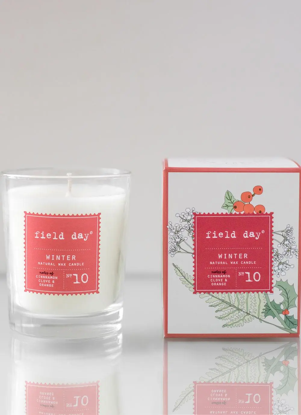 Large Winter Candle