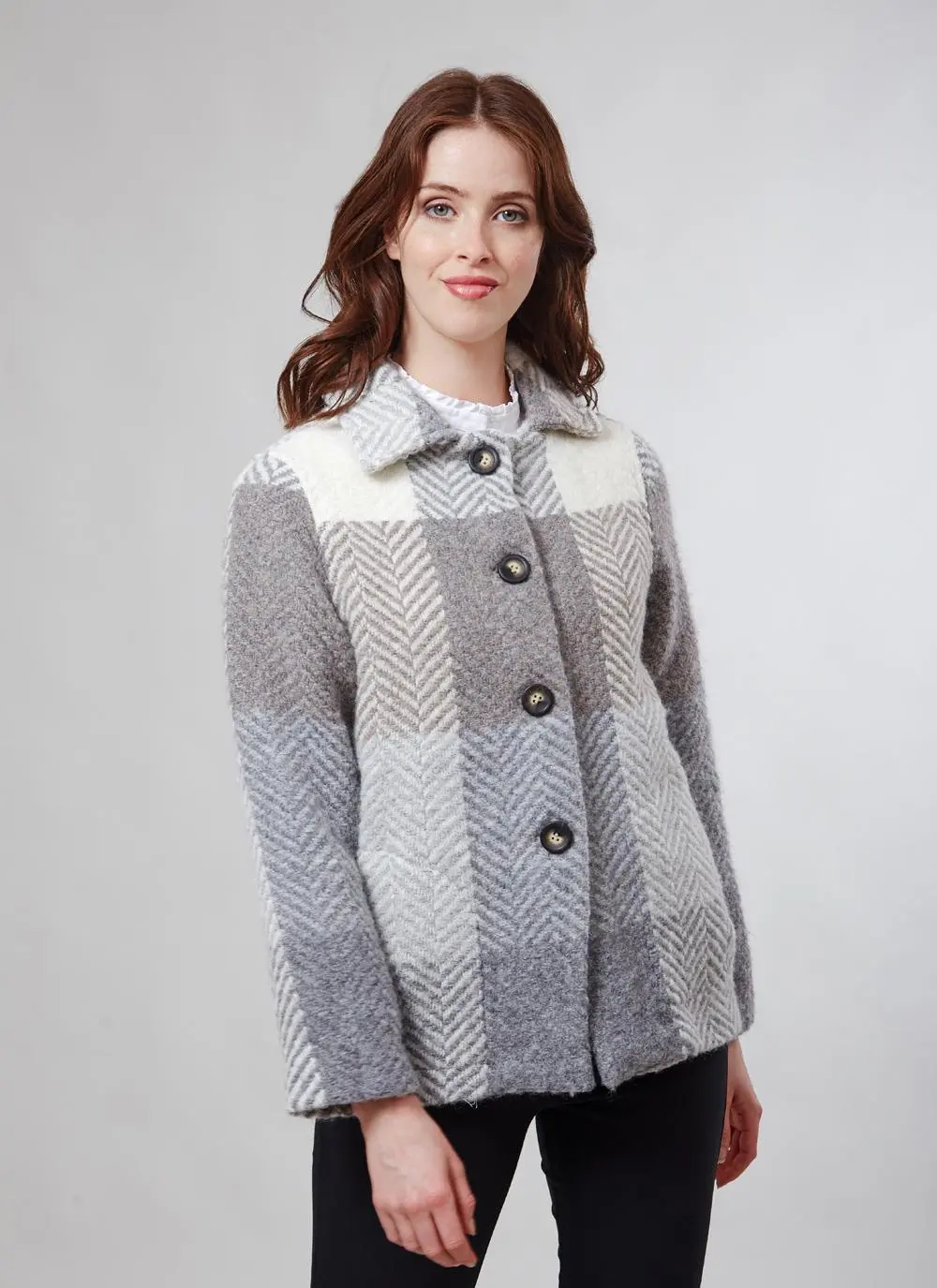 Fiona Herringbone Coatigan