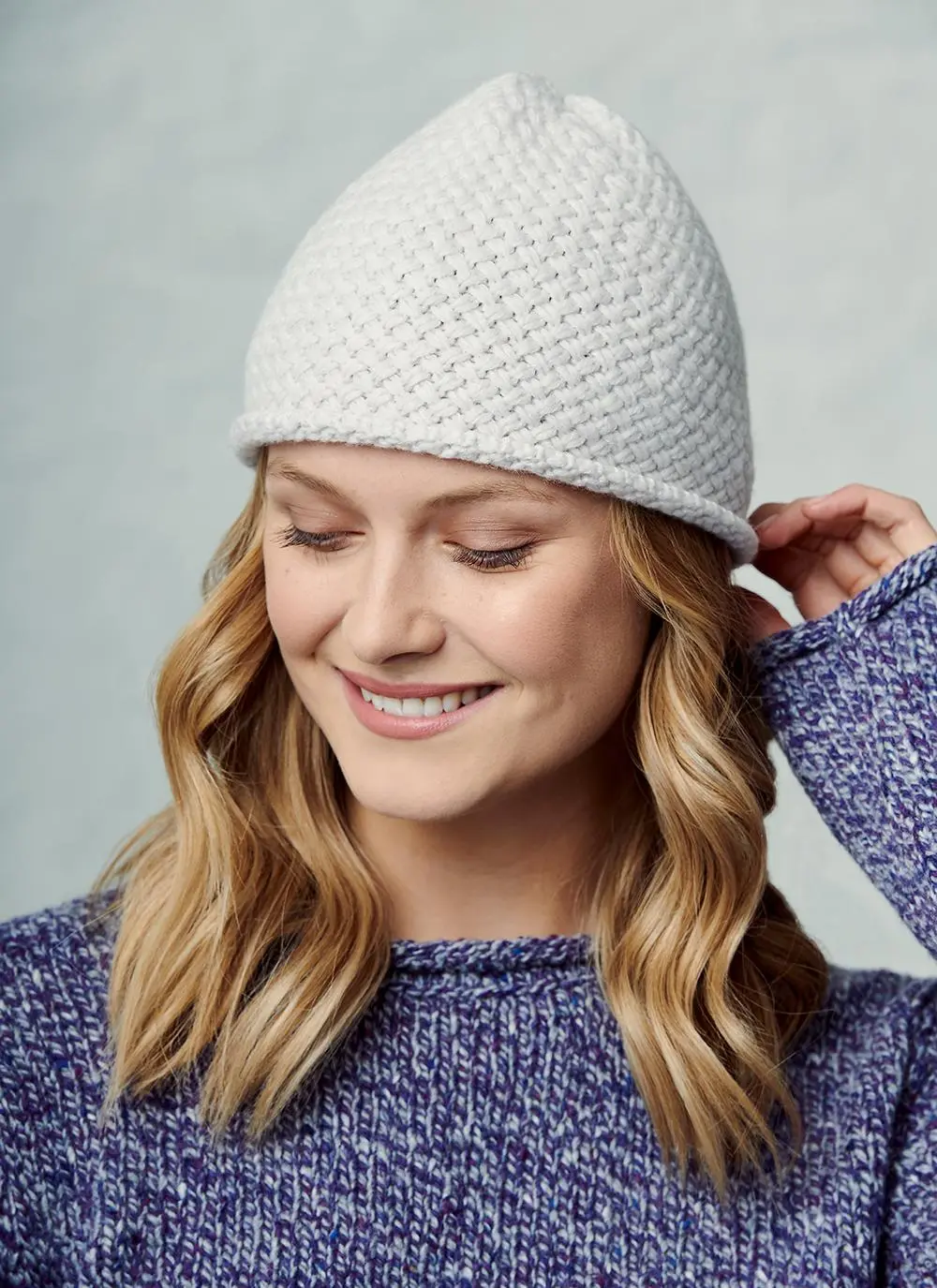 Fisherman Basket Stitch Beanie