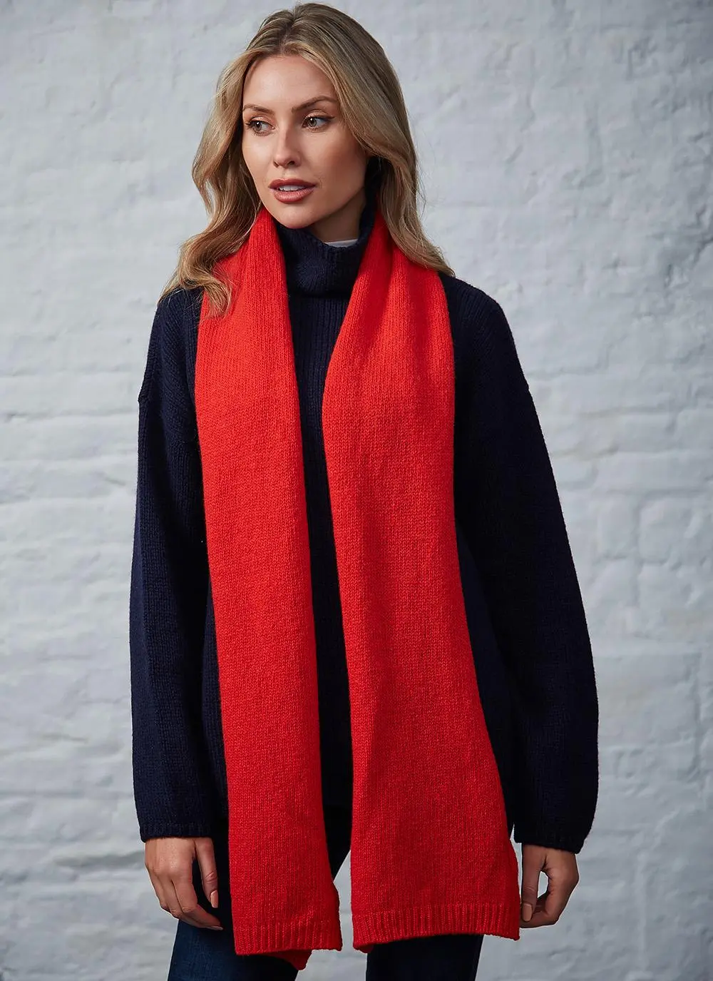 Fisherman Jersey Stitch Scarf