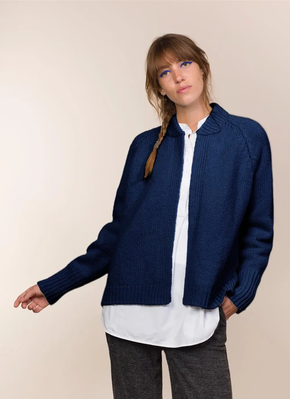 Fisherman Wool Cashmere Cardigan
