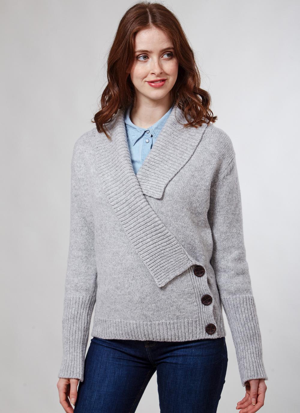Fisherman Wool Cashmere Cross Front 