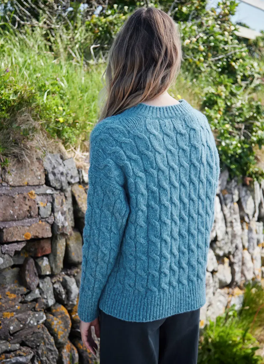 Fisherman Alpaca Cable Crew Sweater 