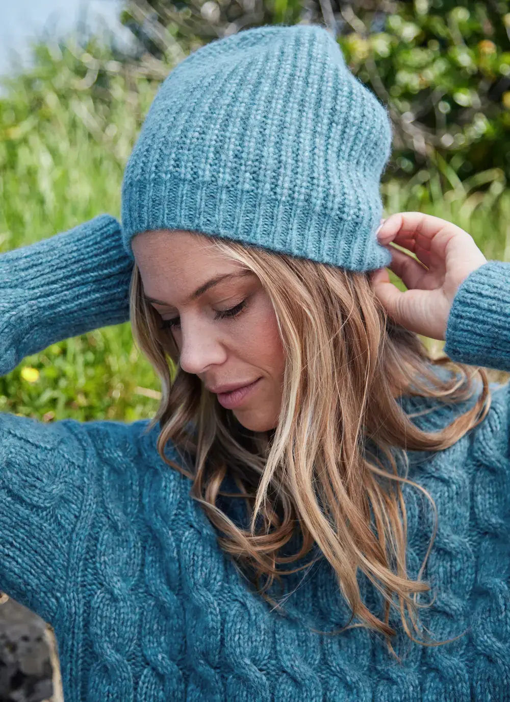 Fisherman Alpaca Ribbed Beanie