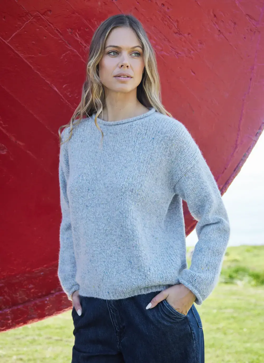 Alpaca Roll Neck Sweater