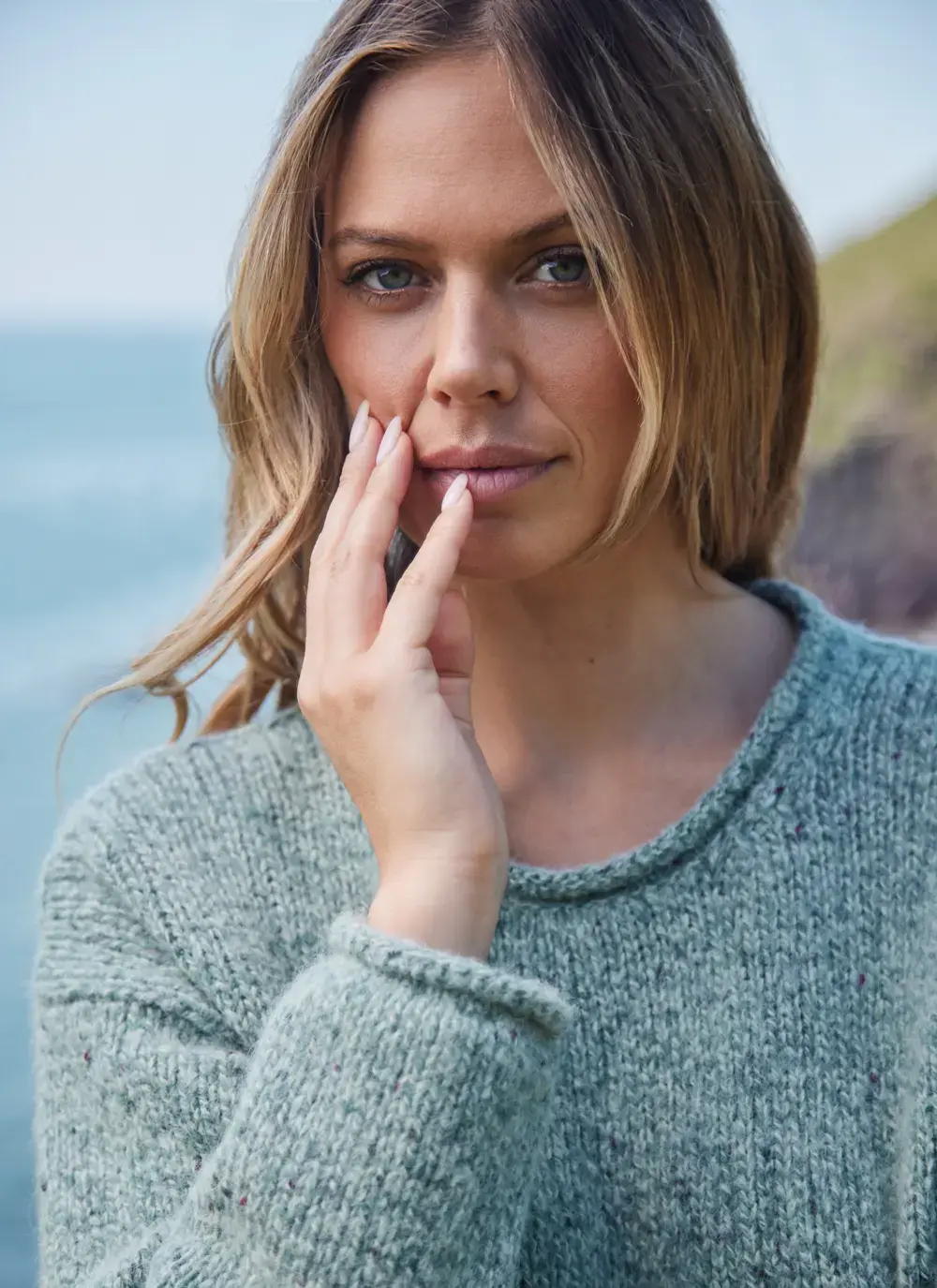 Fisherman Alpaca Roll Neck Sweater