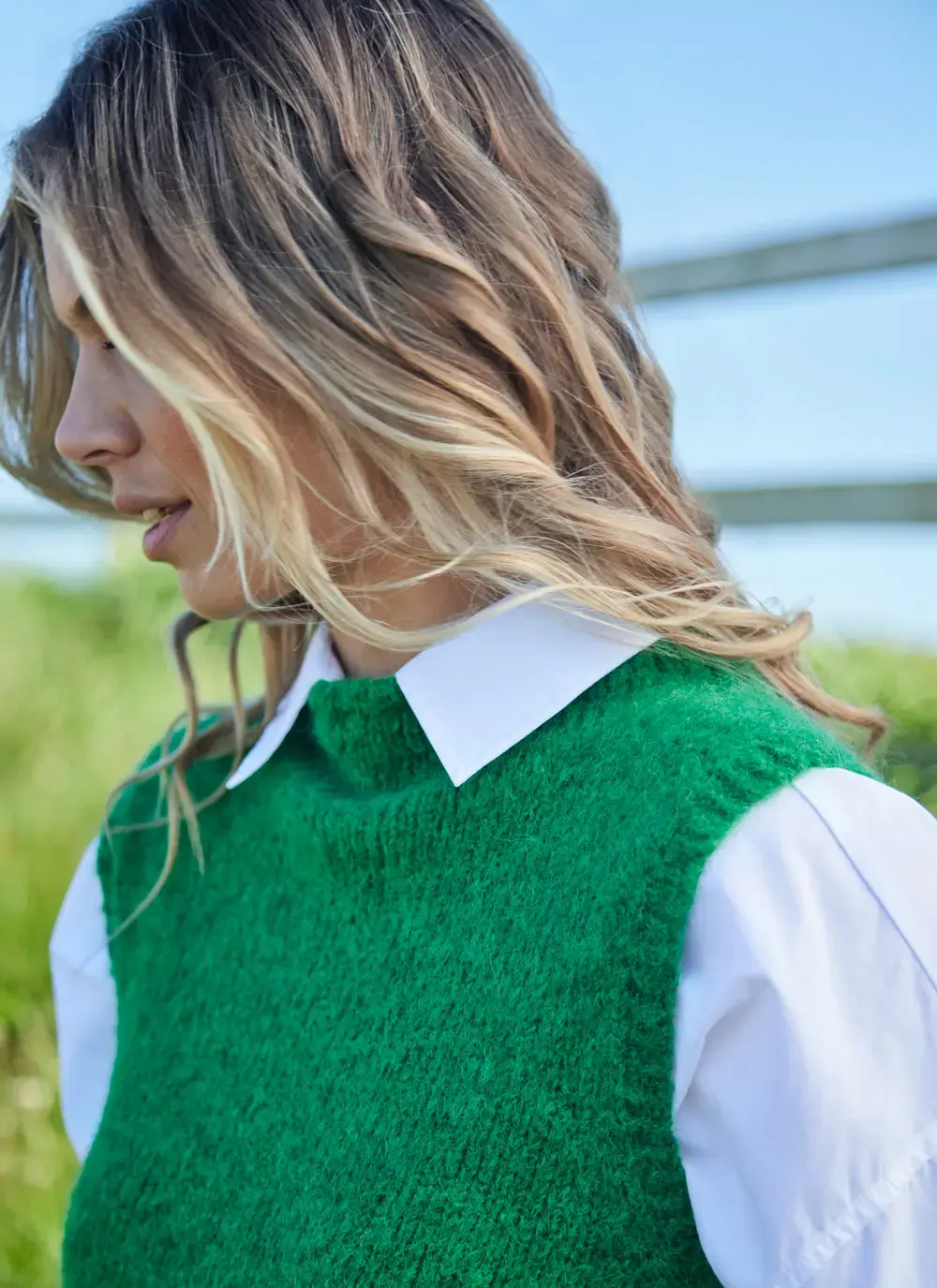 Alpaca Roll Neck Vest
