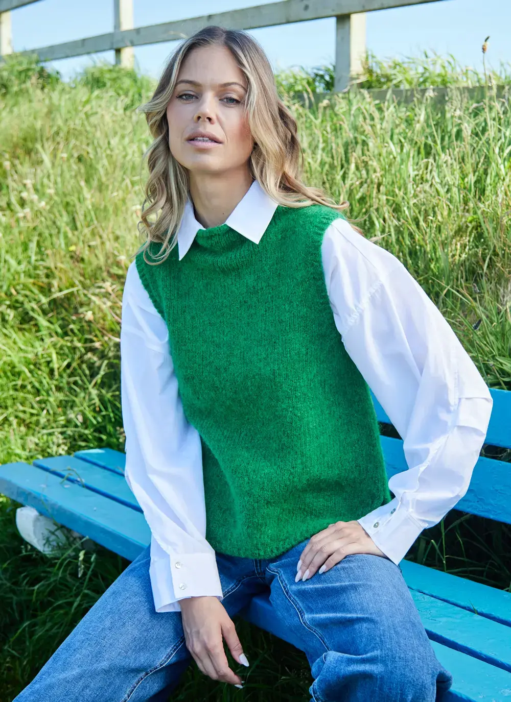 Alpaca Roll Neck Vest
