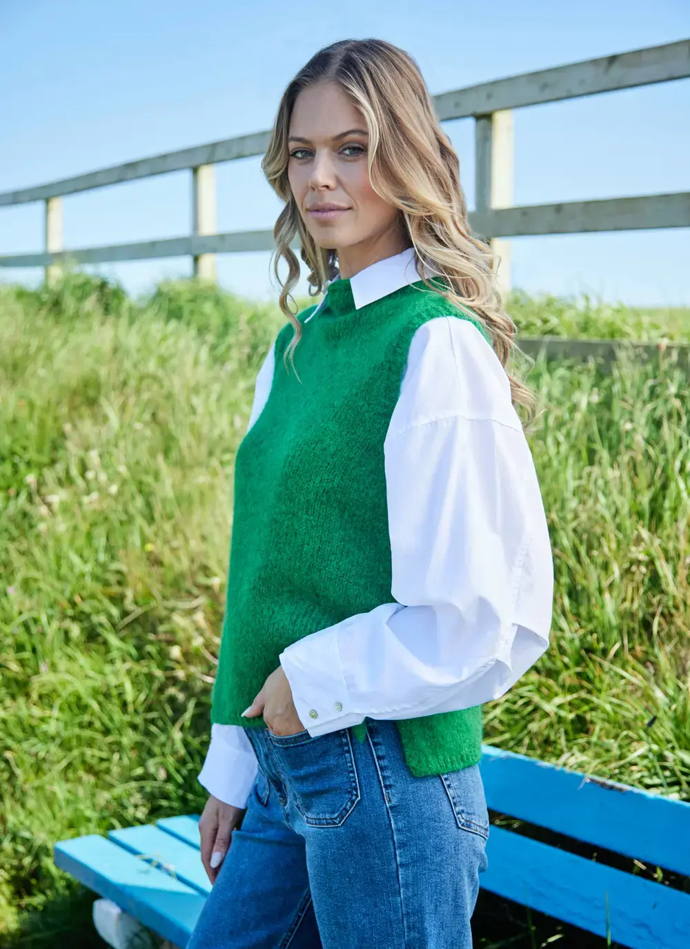 Alpaca Roll Neck Vest