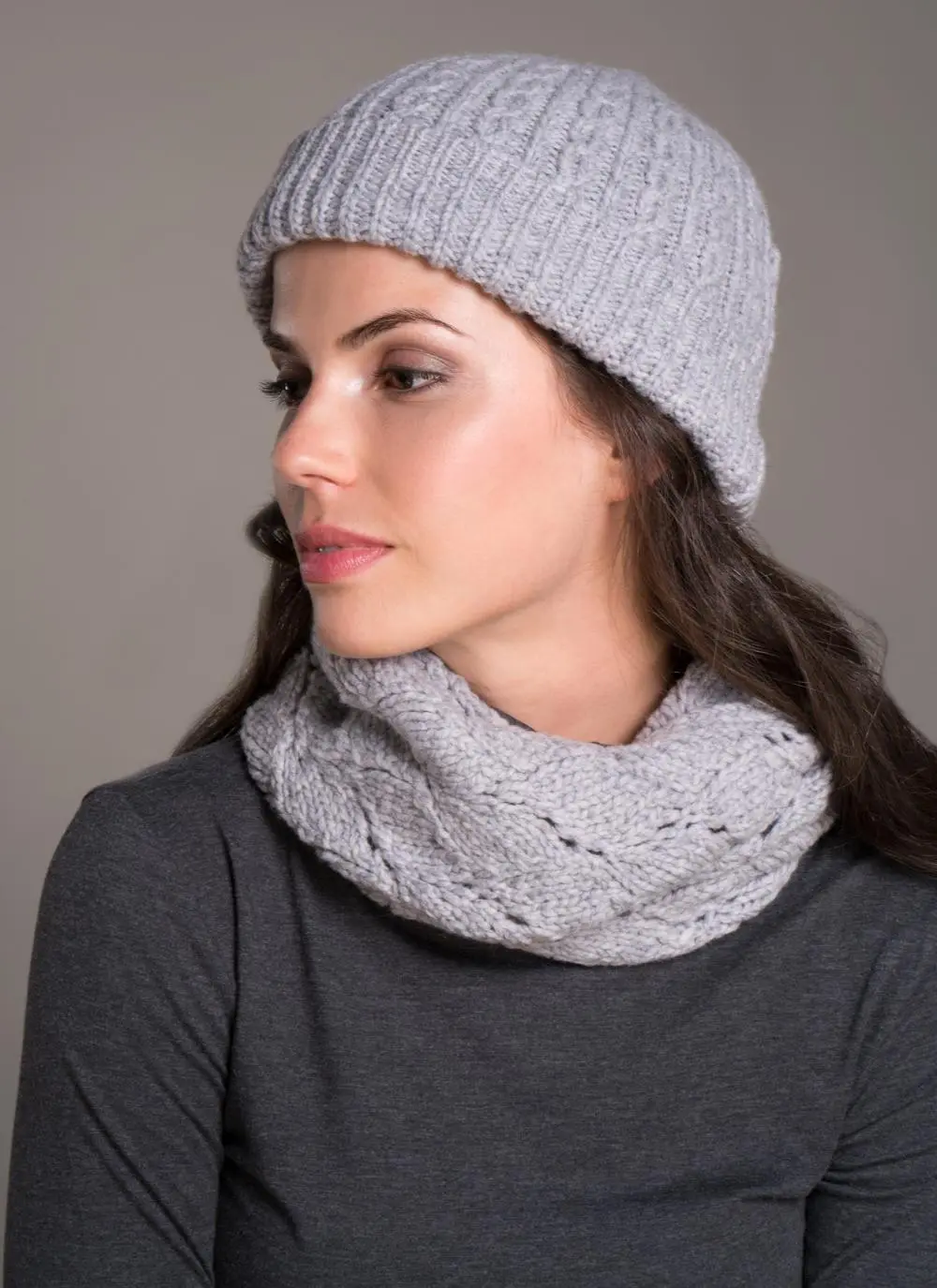 Fisherman Snood Pearl Gray