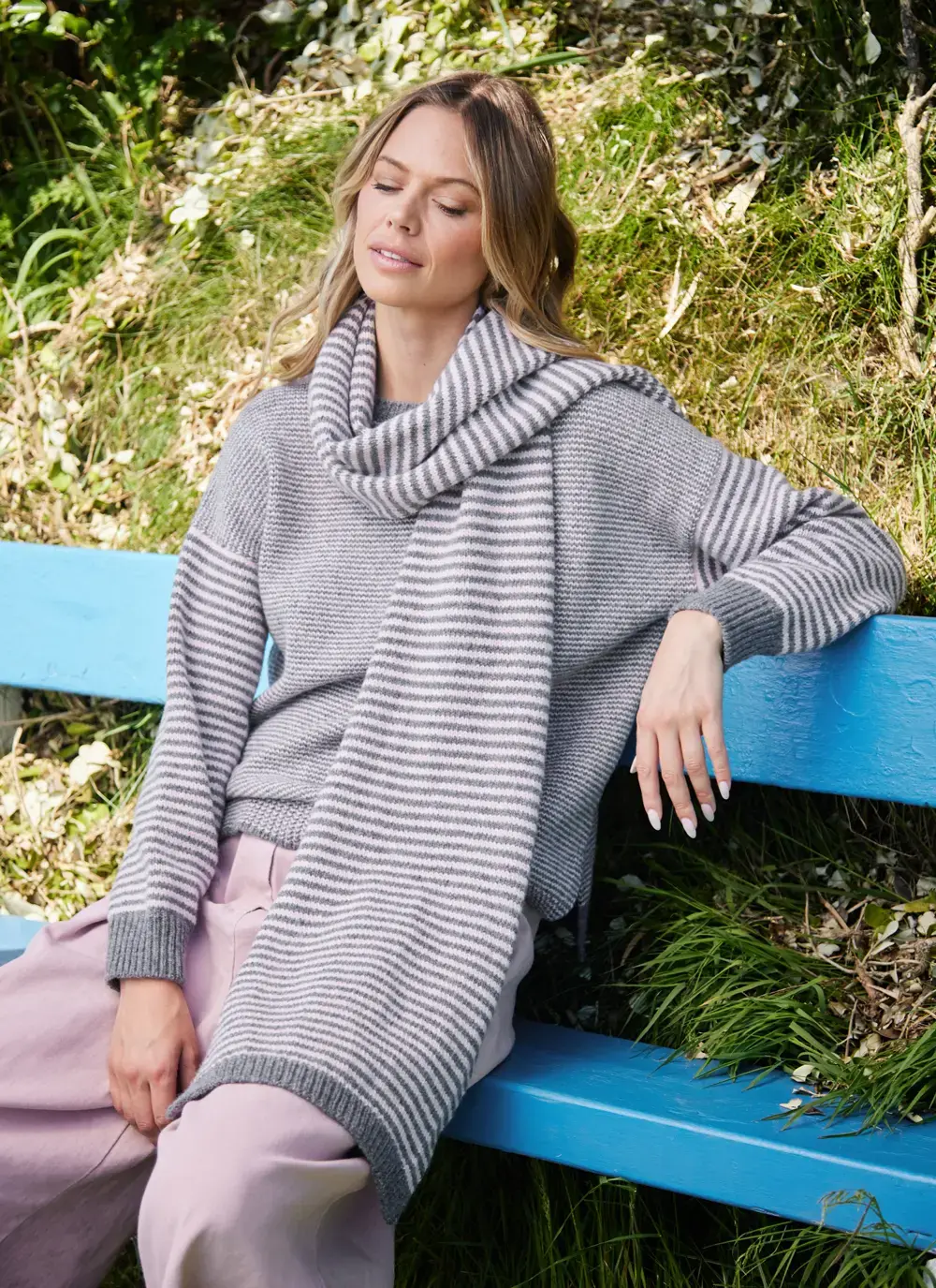 Cashmere Stripe Scarf
