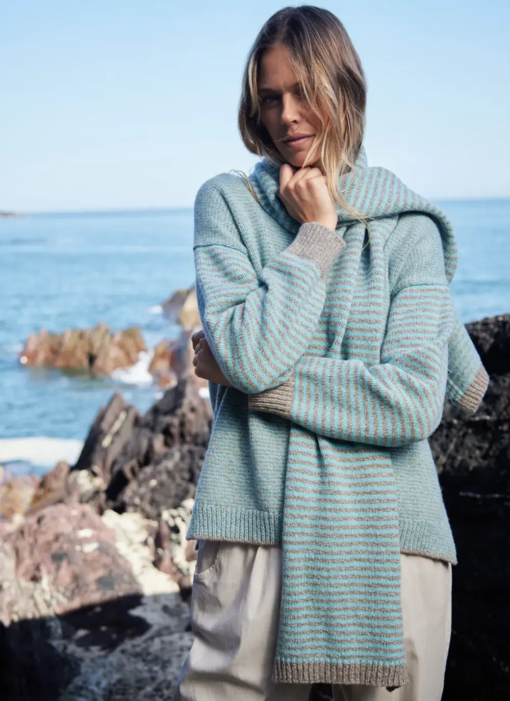 Cashmere Stripe Scarf