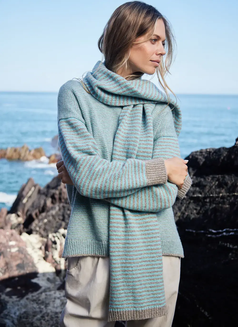 Cashmere Stripe Scarf