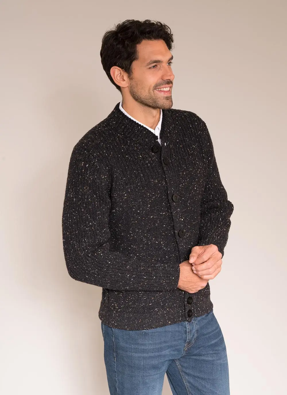 Fisherman Chunky Baseball Cardigan