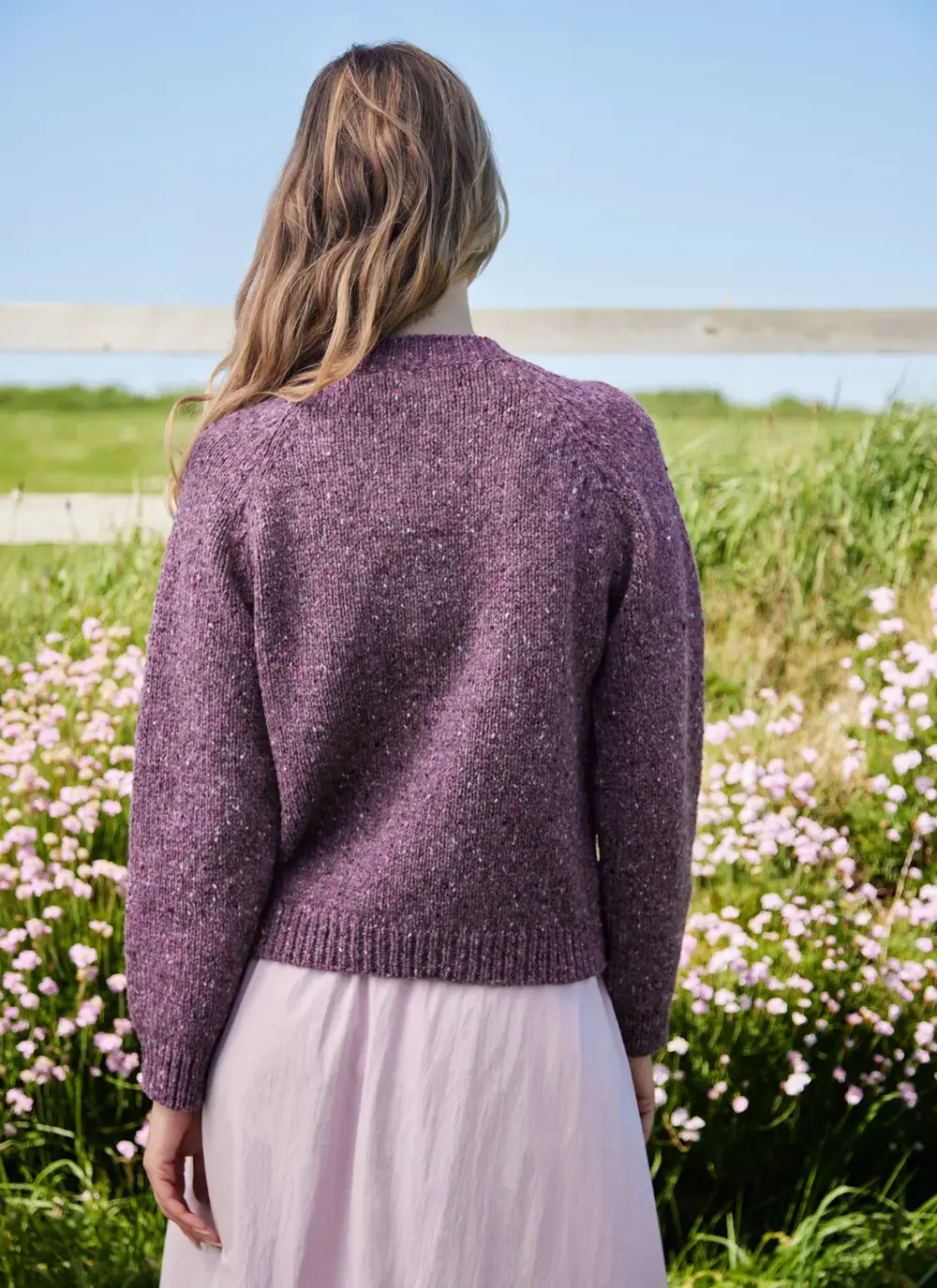 Donegal Fleck Raglan Cardigan 