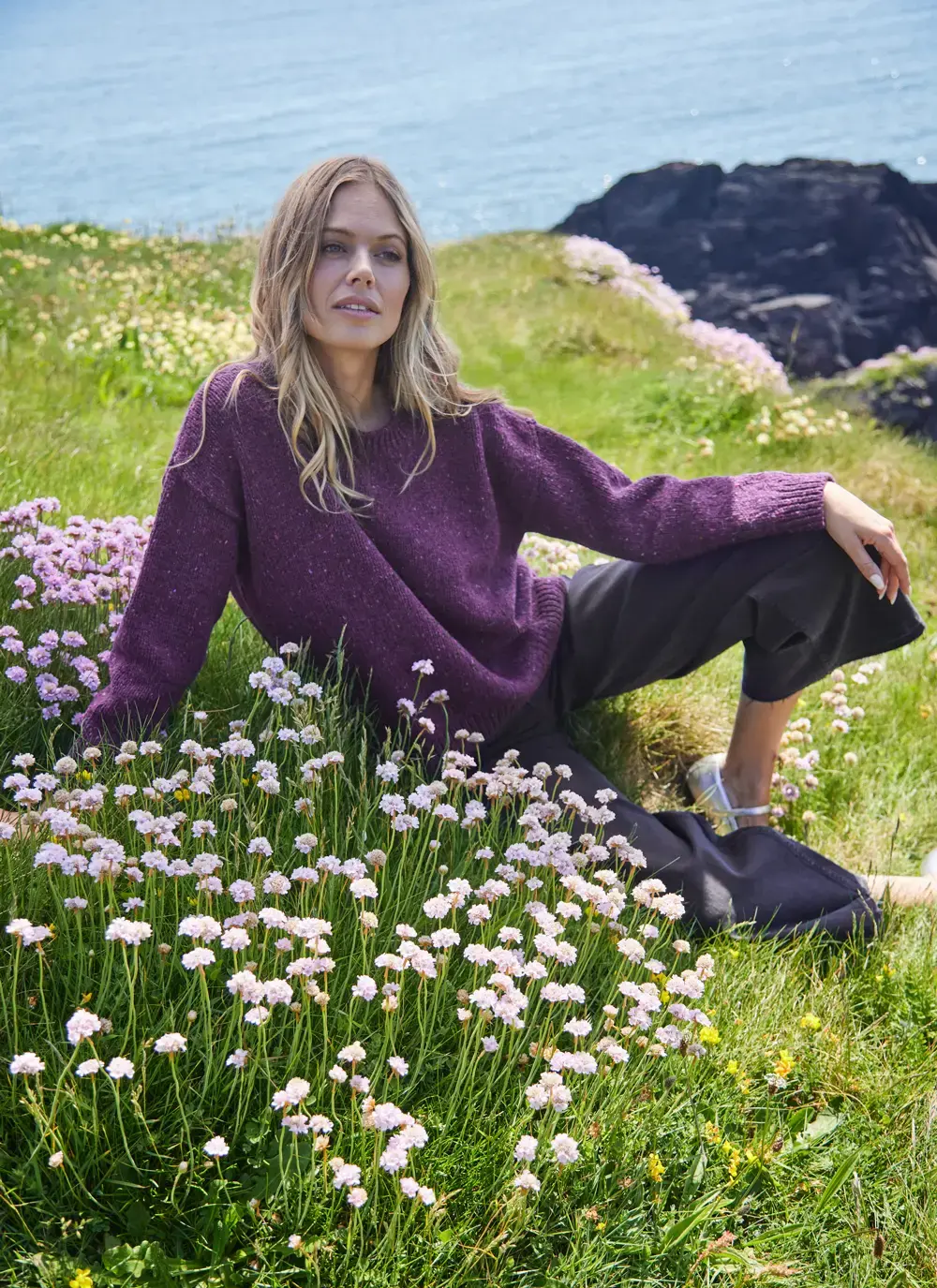 Donegal Fleck Slouchy Sweater