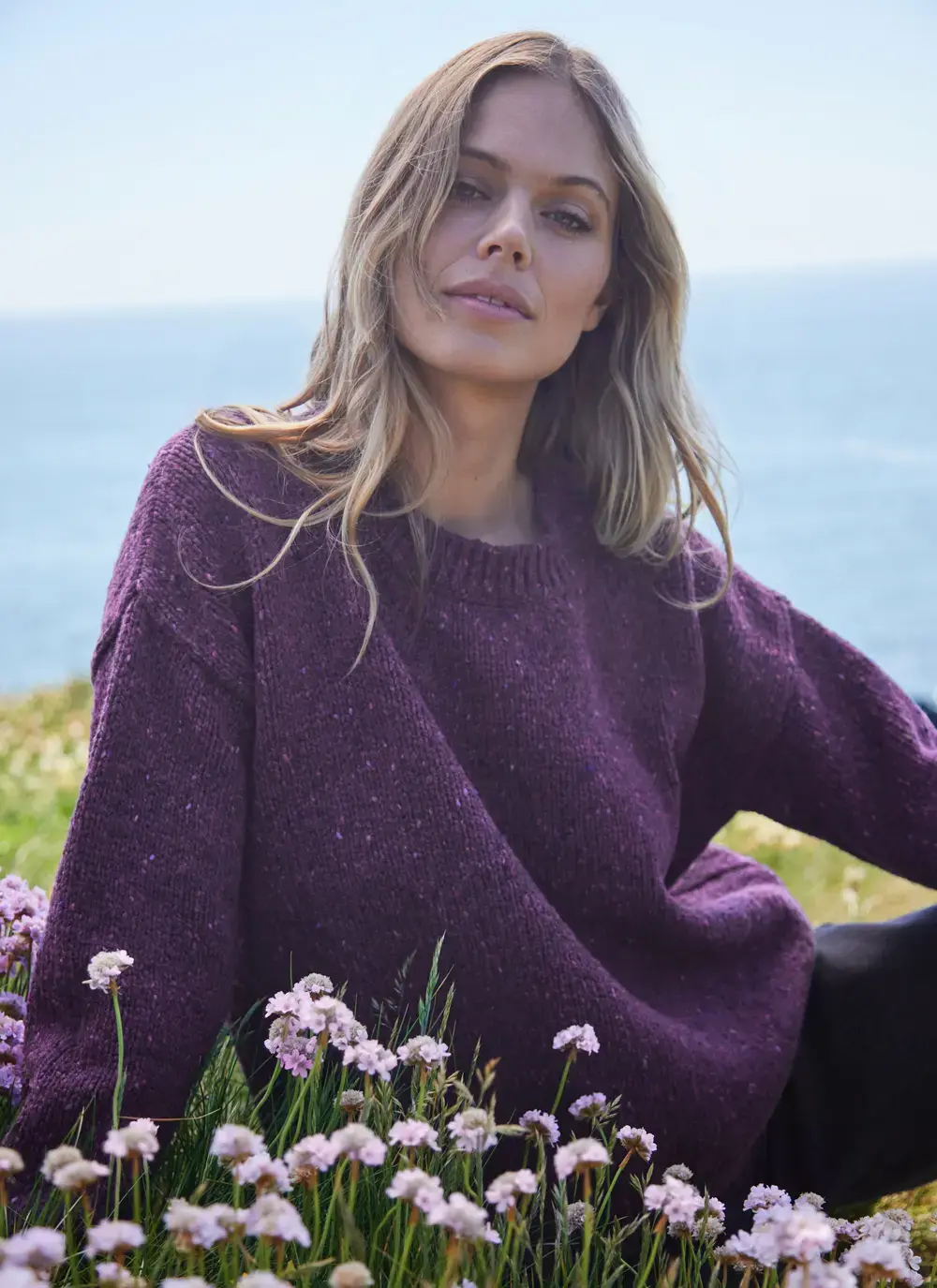 Donegal Fleck Slouchy Sweater