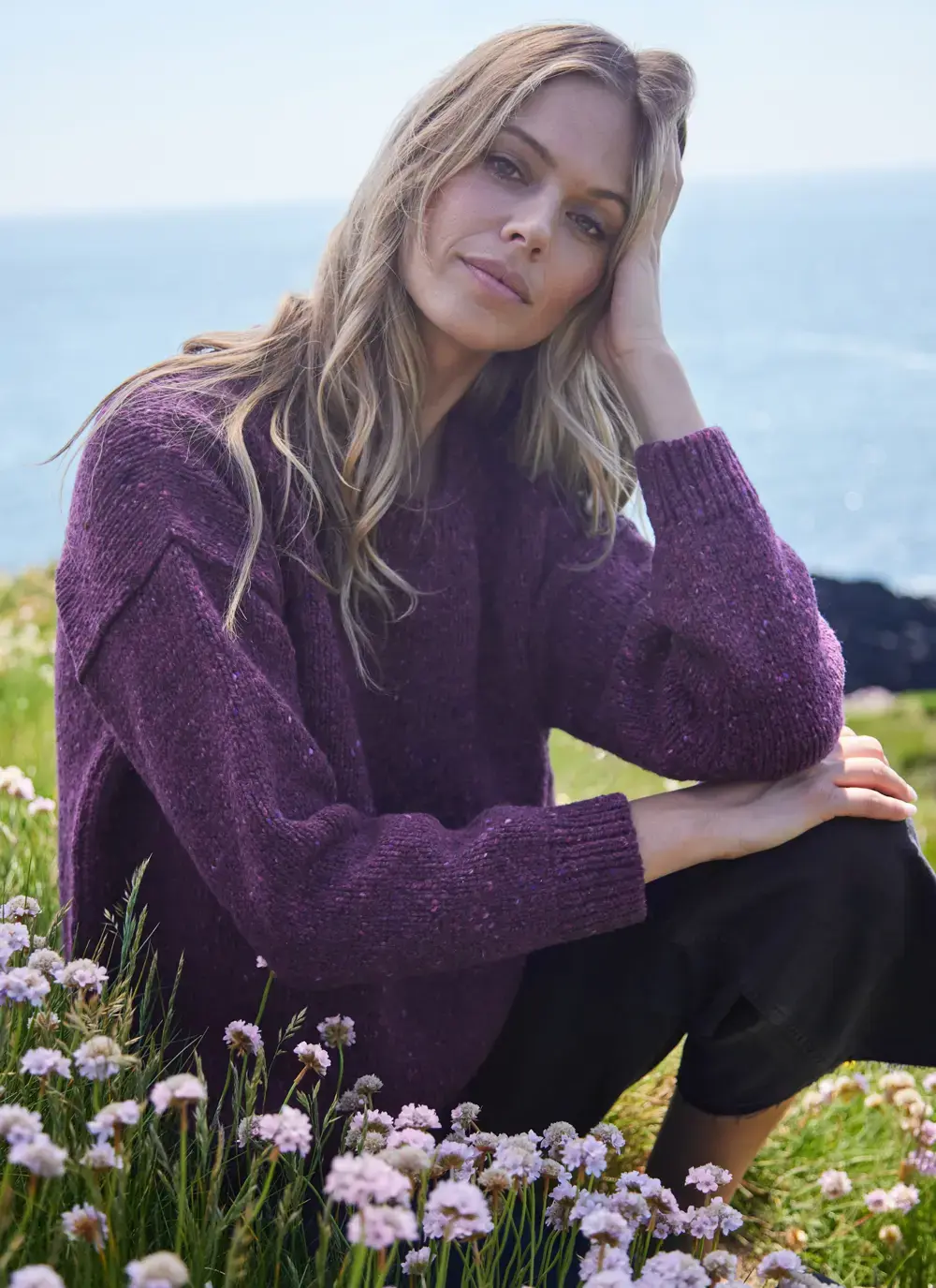 Donegal Fleck Slouchy Sweater
