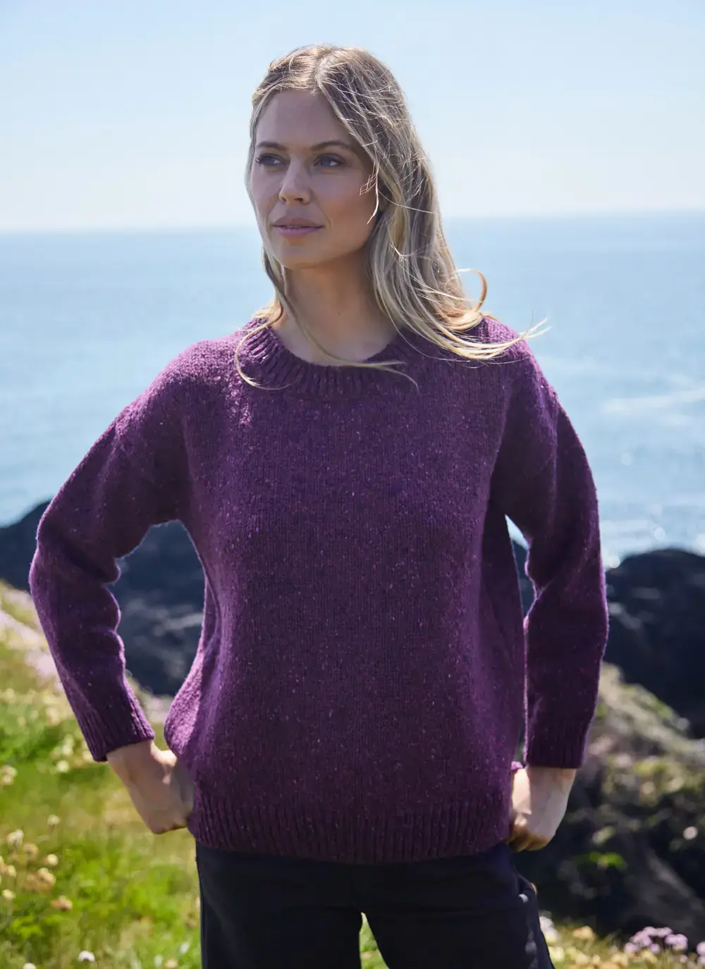 Donegal Fleck Slouchy Sweater