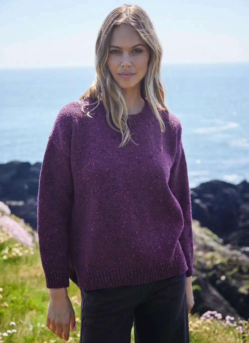 Donegal Fleck Slouchy Sweater