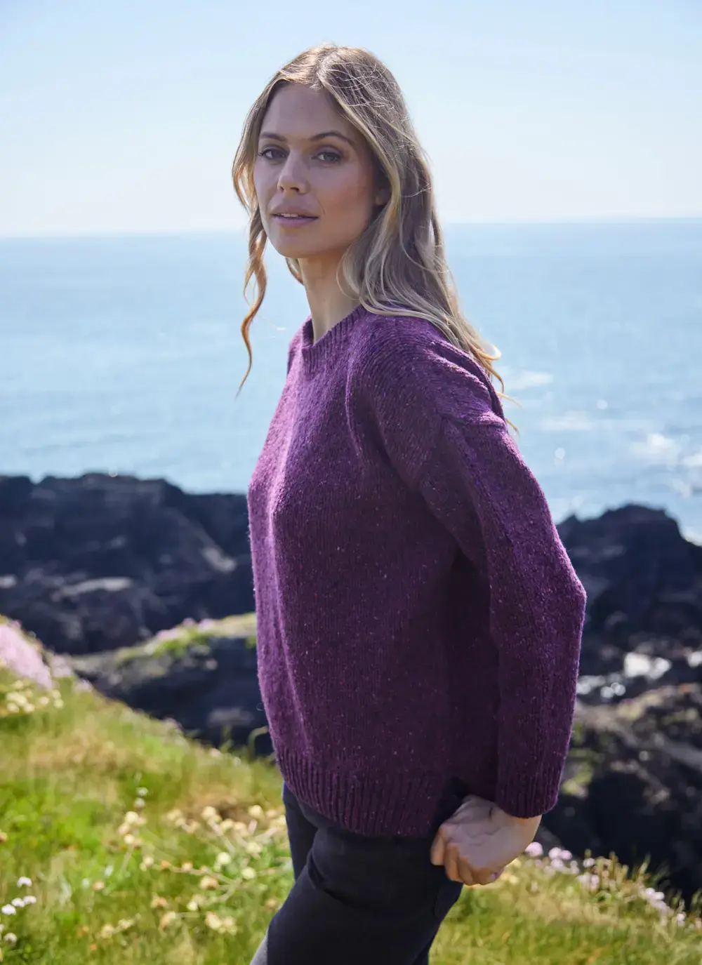 Donegal Fleck Slouchy Sweater