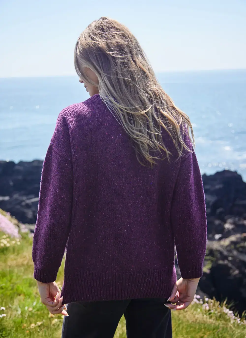 Donegal Fleck Slouchy Sweater